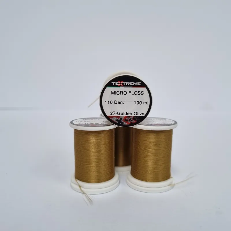 TEXTREME Micro Floss 110 Den in 27-Golden Olive
